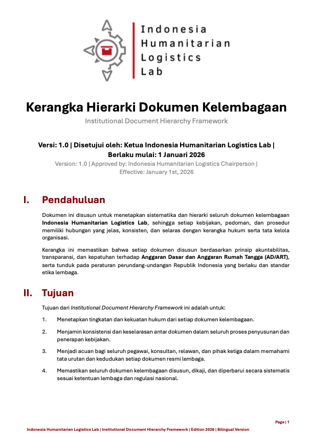 Institutional Document Hierarchy Framework